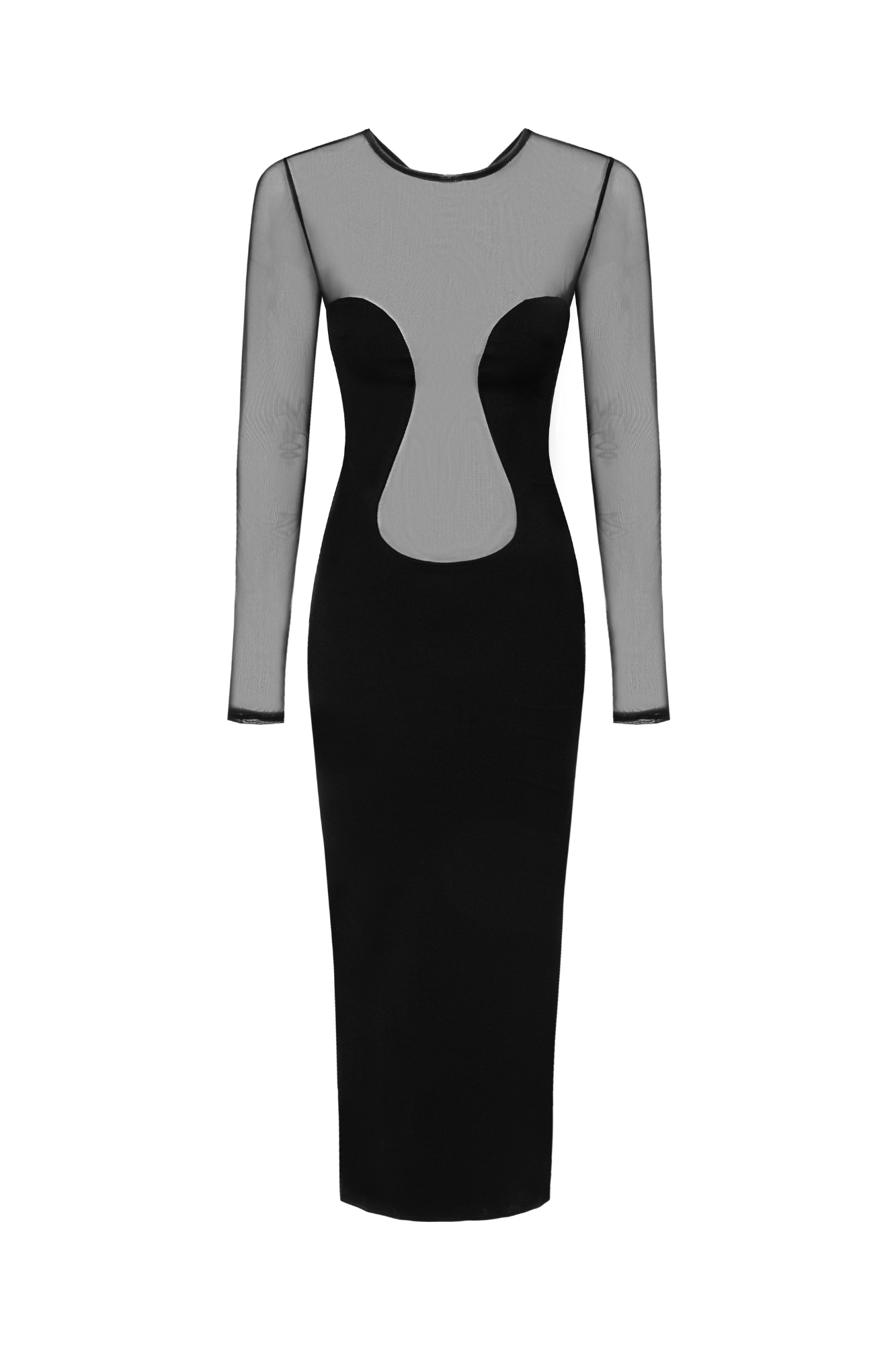 Sleek Silhouette Dress Black