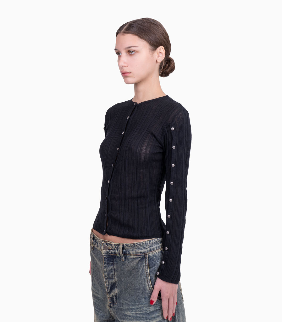 Touch Black Cardigan