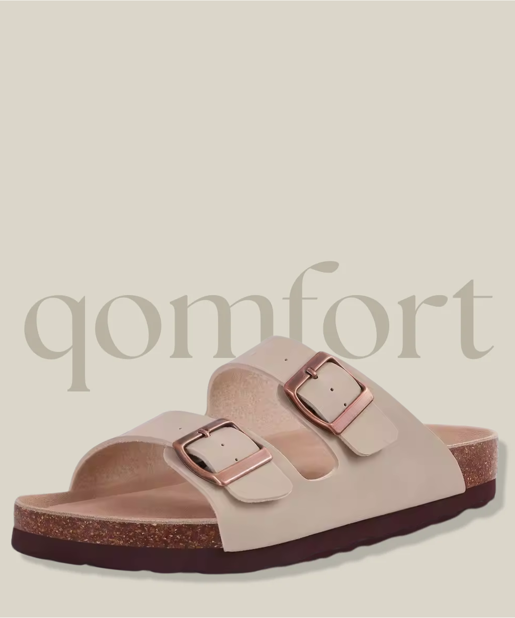 Summer Qomfort Cork Sandals by Alessia London