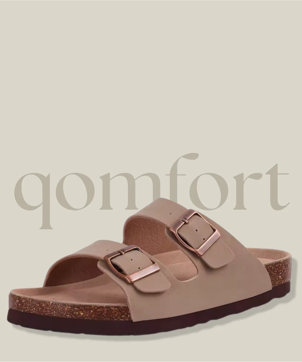 Summer Qomfort Cork Sandals by Alessia London