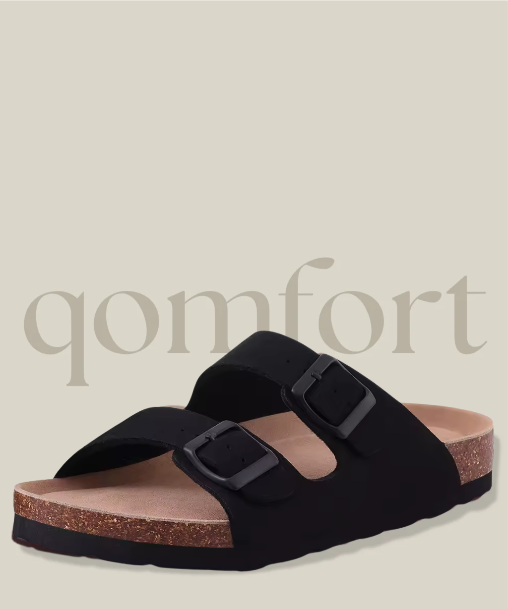 Summer Qomfort Cork Sandals by Alessia London