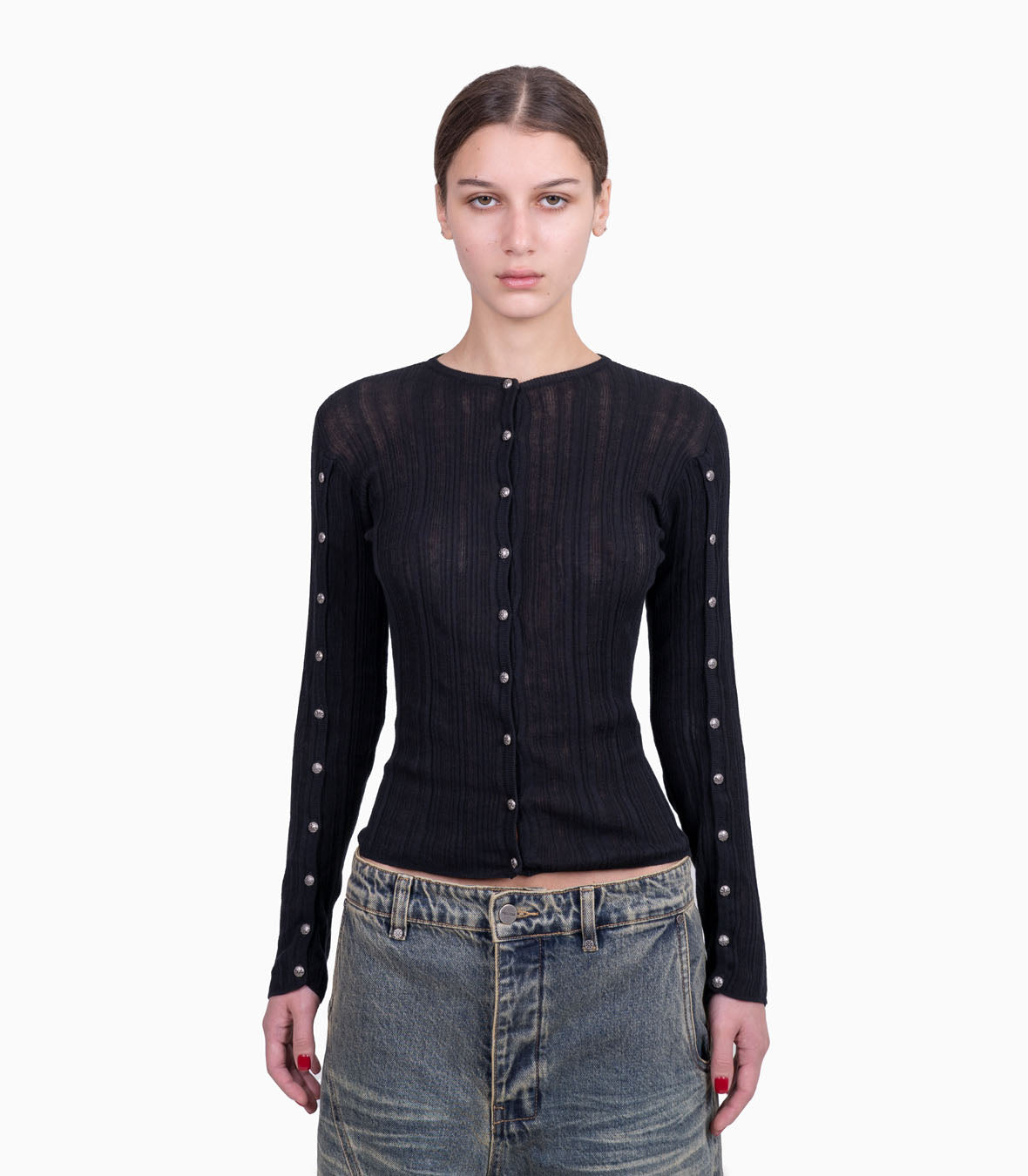 Touch Black Cardigan