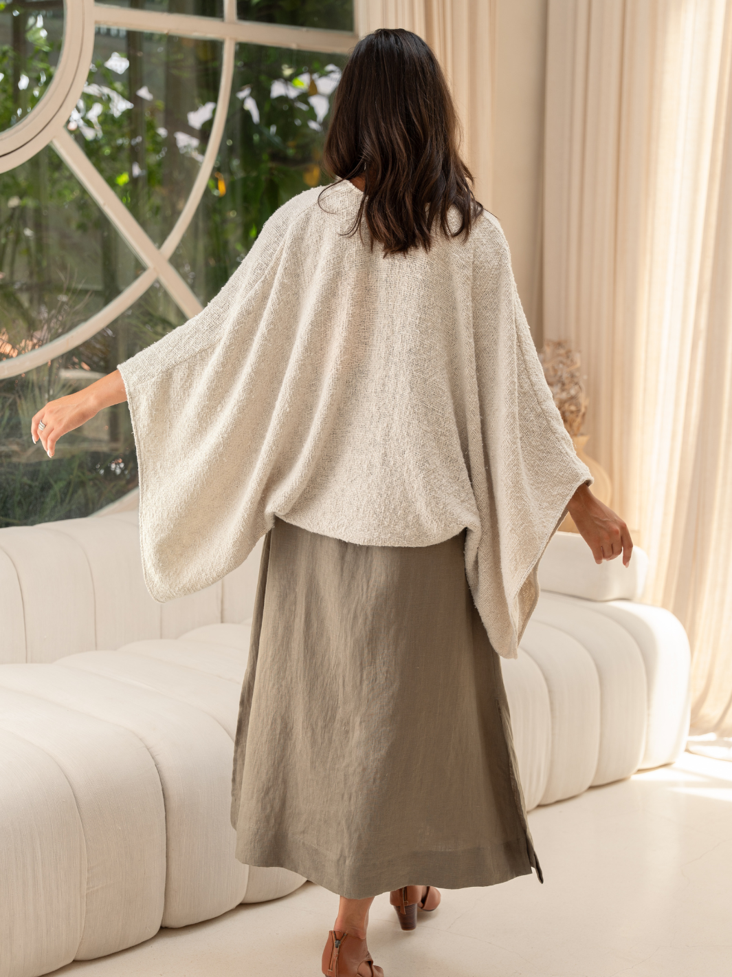 Bloom Cotton Shrug Ecru