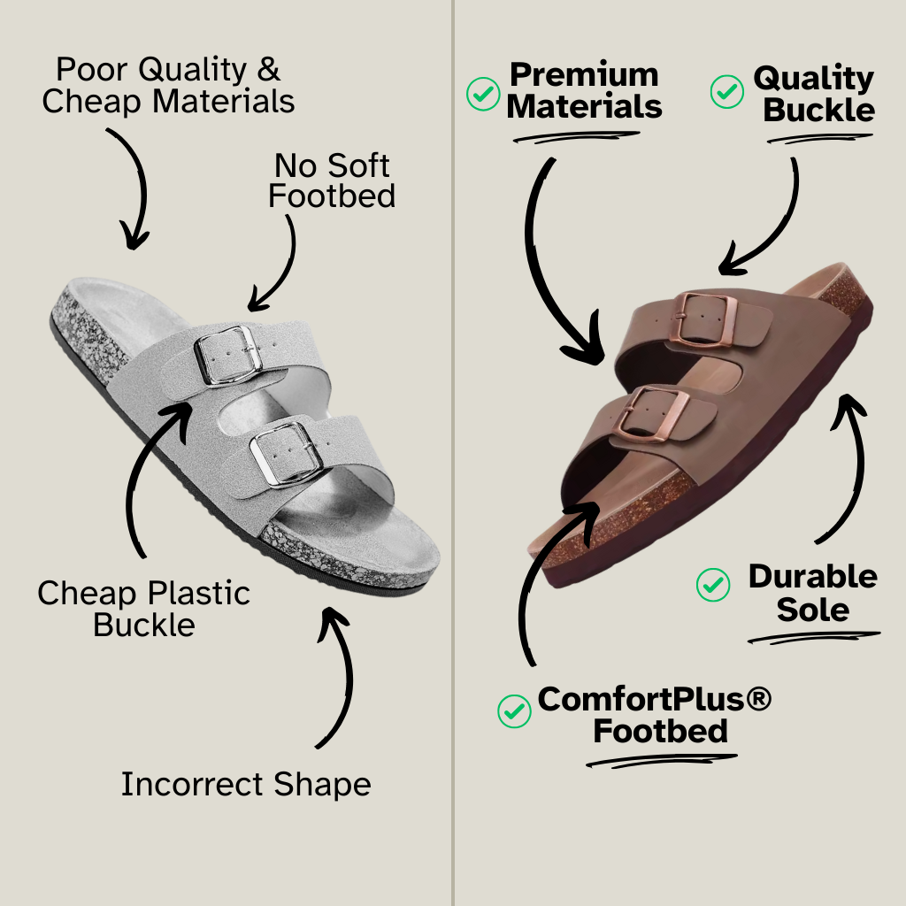 Summer Qomfort Cork Sandals by Alessia London
