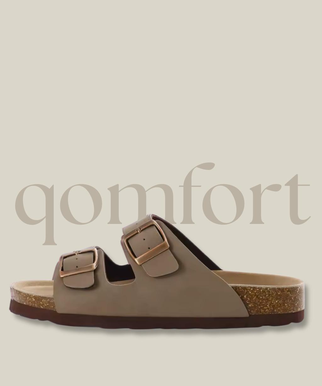 Summer Qomfort Cork Sandals by Alessia London