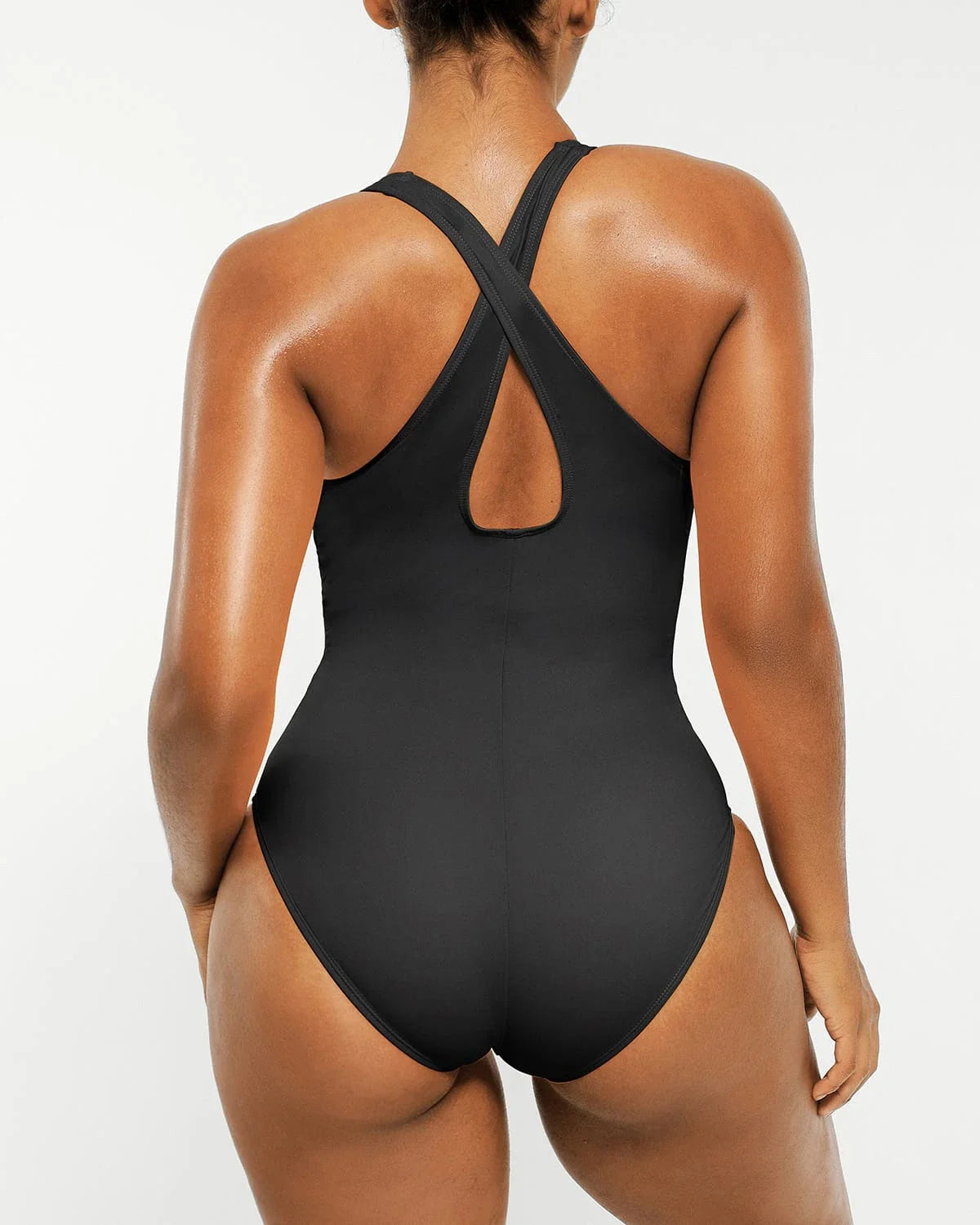 Plunge Corset Shaping Swimsuit