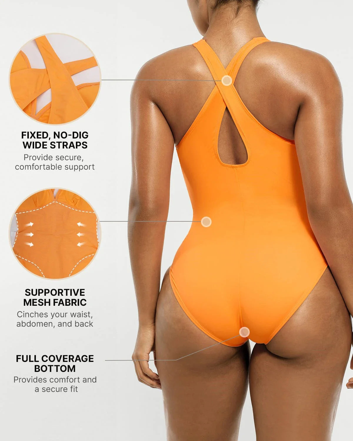 Plunge Corset Shaping Swimsuit