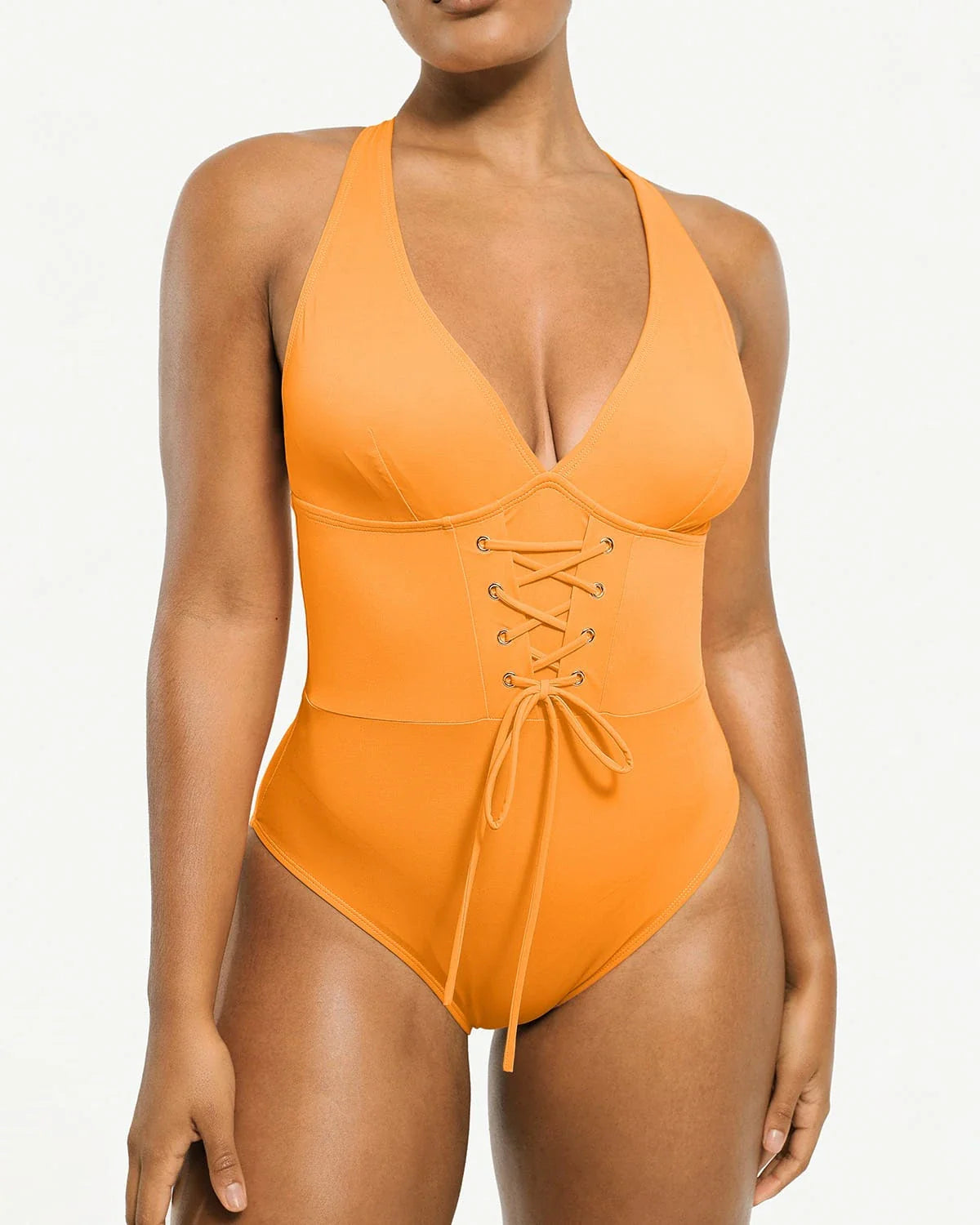 Plunge Corset Shaping Swimsuit