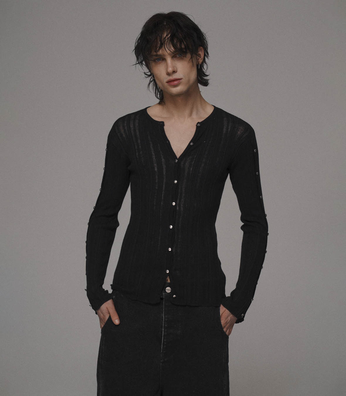 Touch Black Cardigan