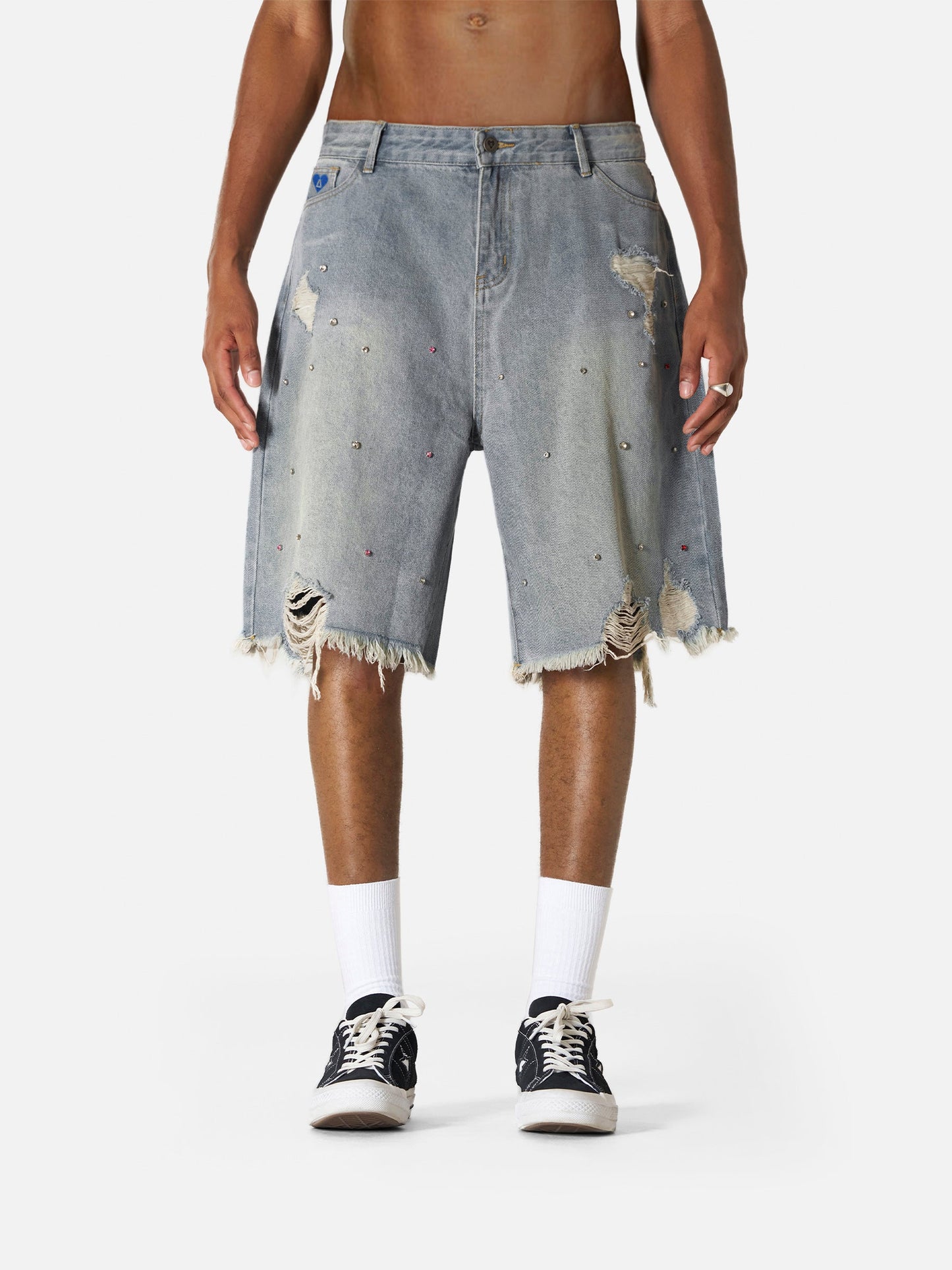 Aelfric Eden Rhinestone Application Jorts