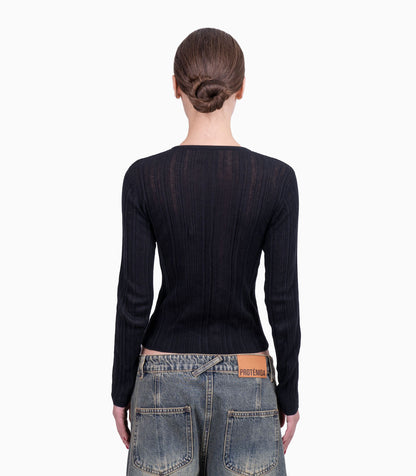 Touch Black Cardigan