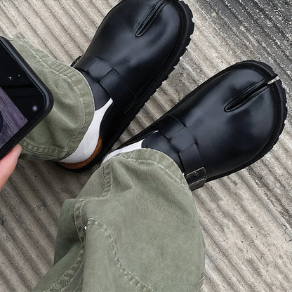 Tabi Buckle Mules