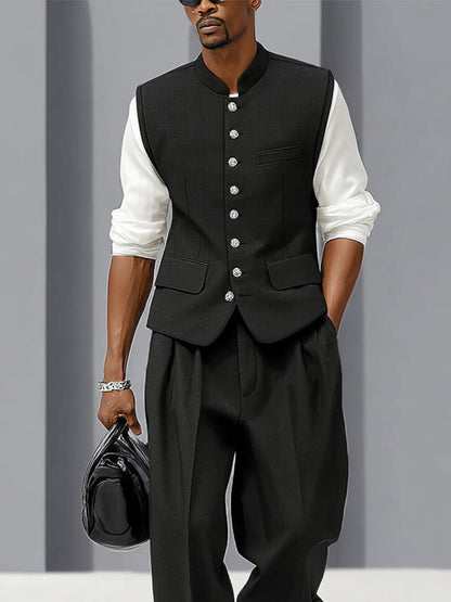 Urban Casual Suit Vest and Pants Set
